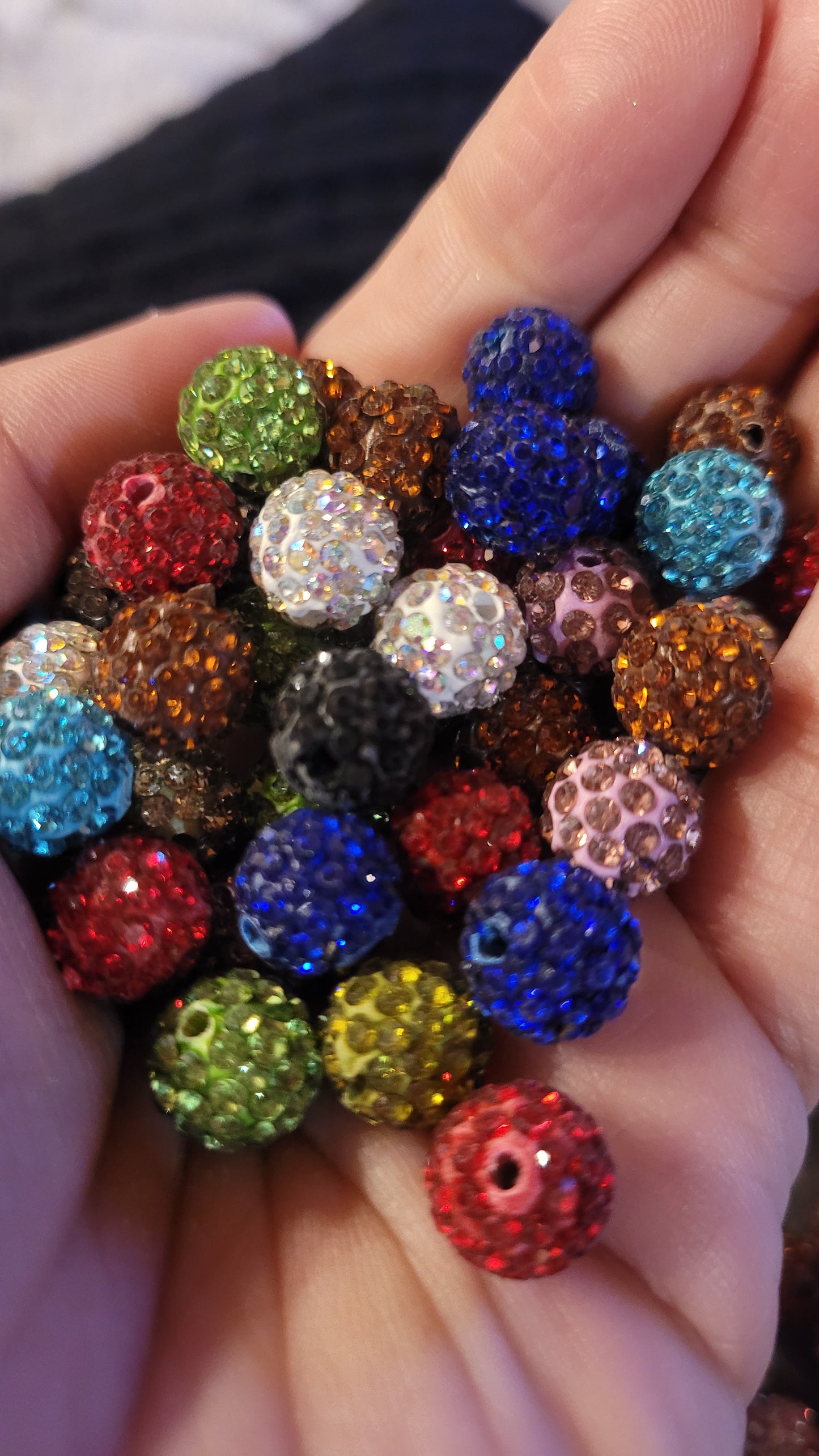 10mm Rhinestone Beads