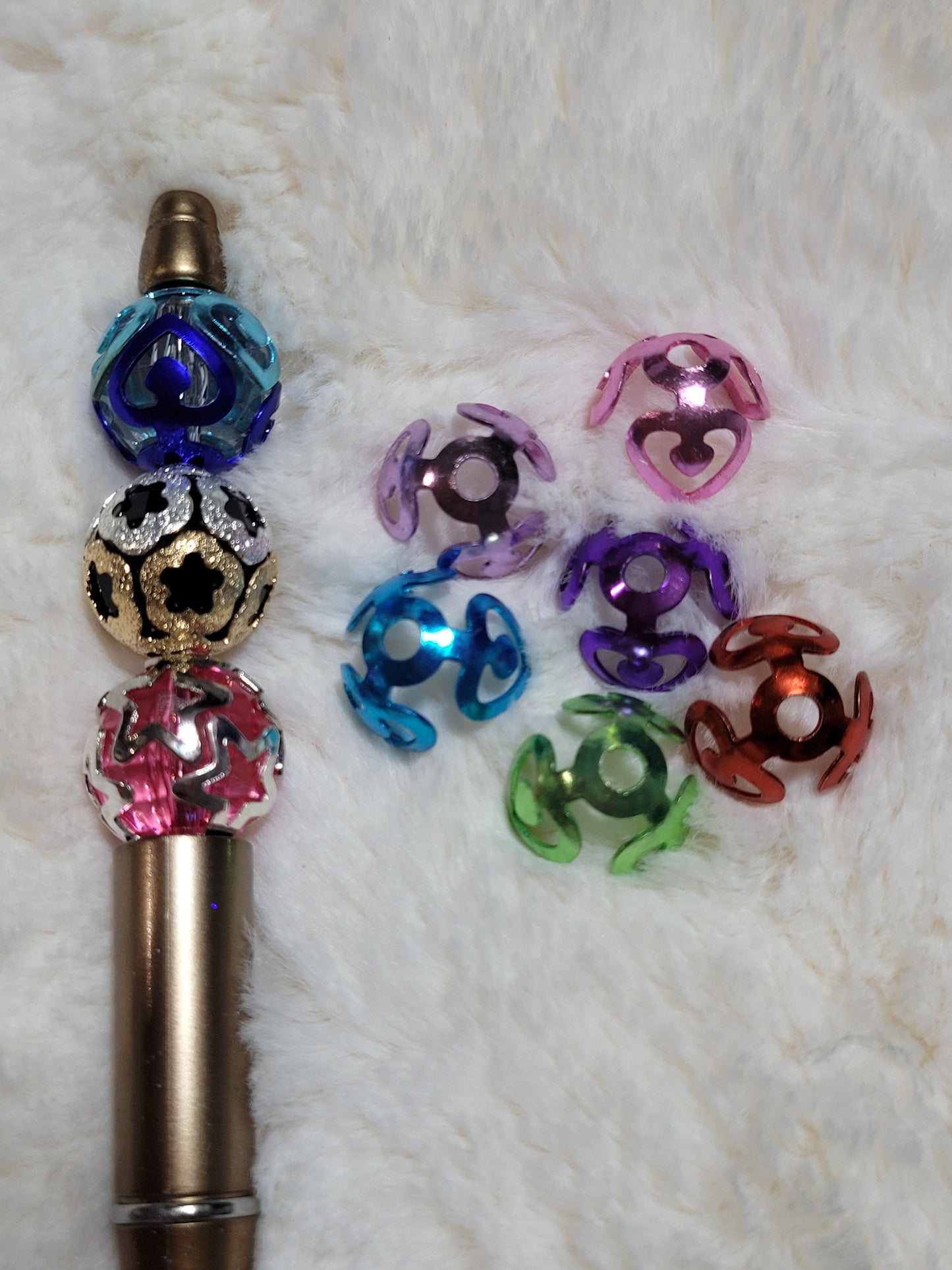 Bead Caps - Heart, Star and Floral