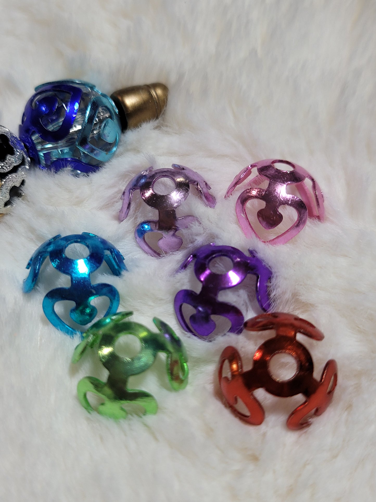 Bead Caps - Heart, Star and Floral