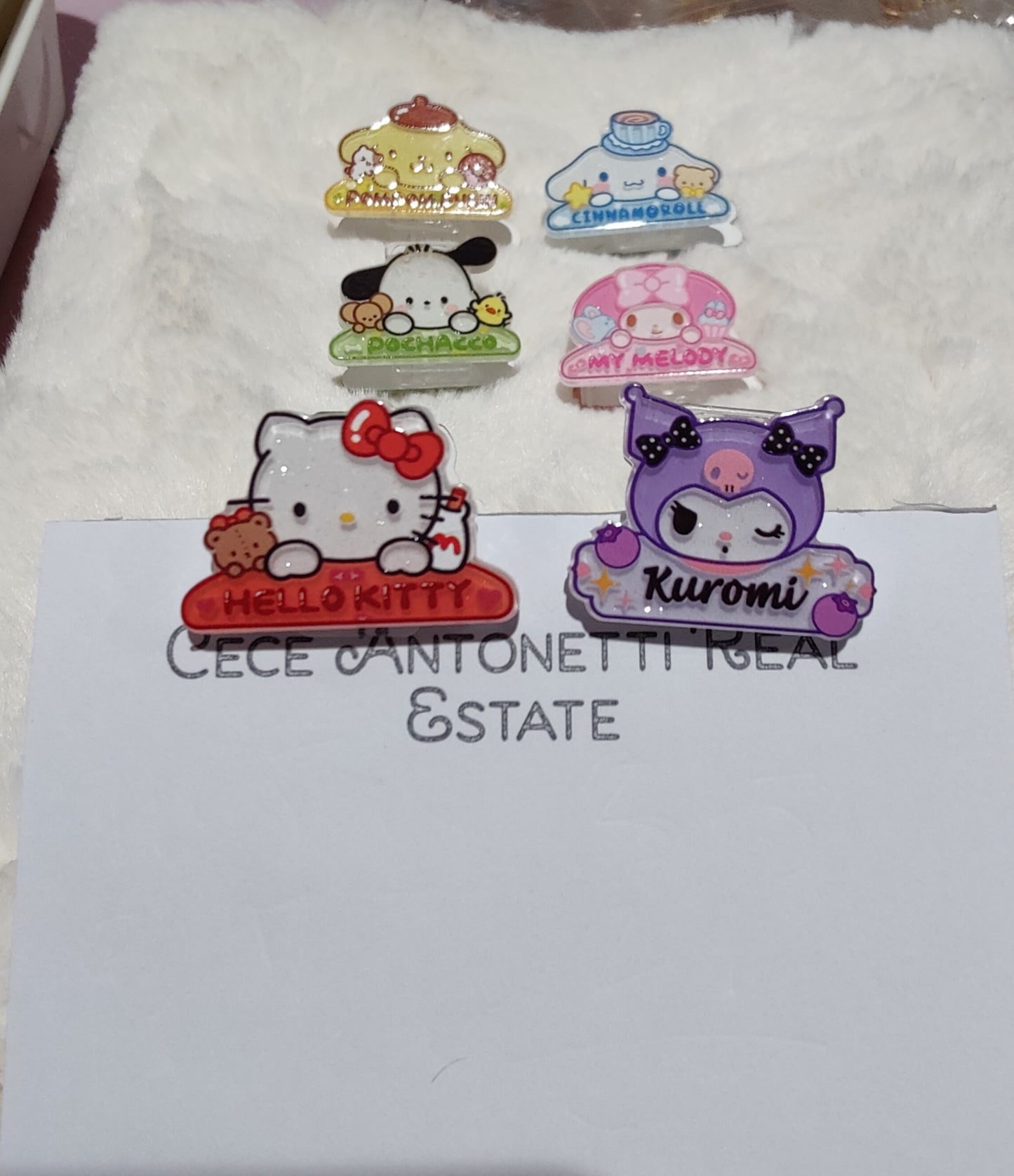 Sanrio Book clips, Bookmark, Paper Clip