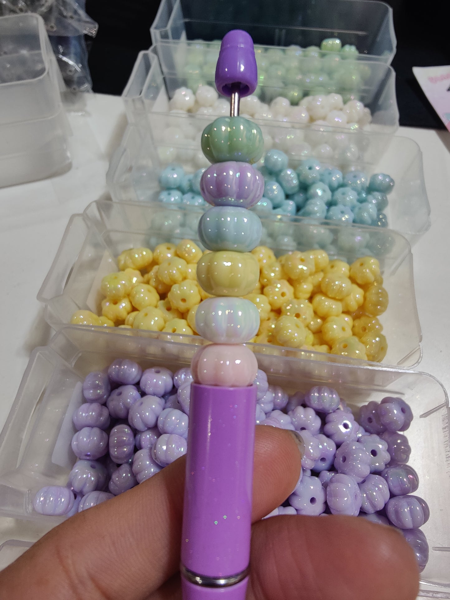 12mm Pumpkin Pastel Bead