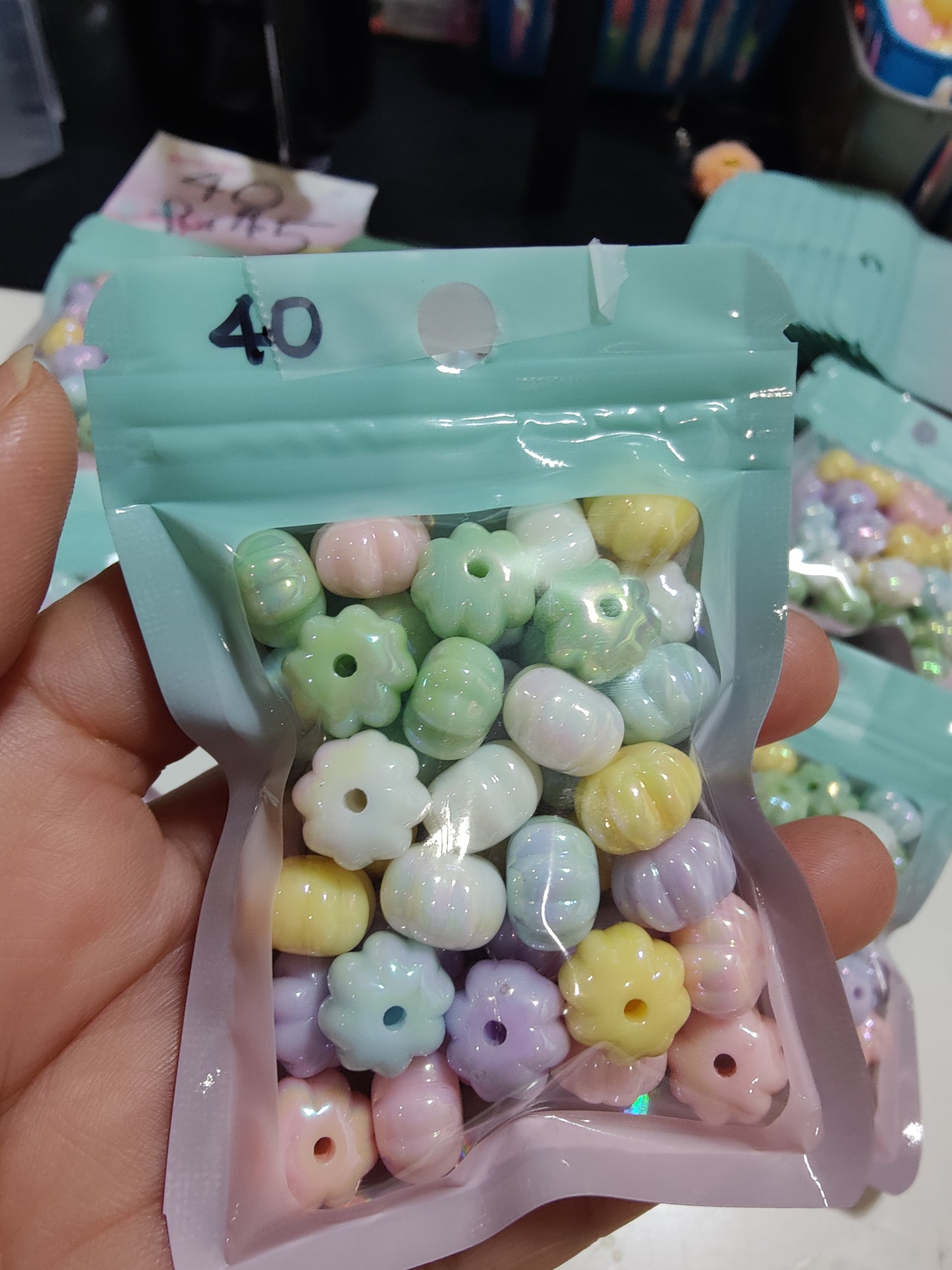 12mm Pumpkin Pastel Bead