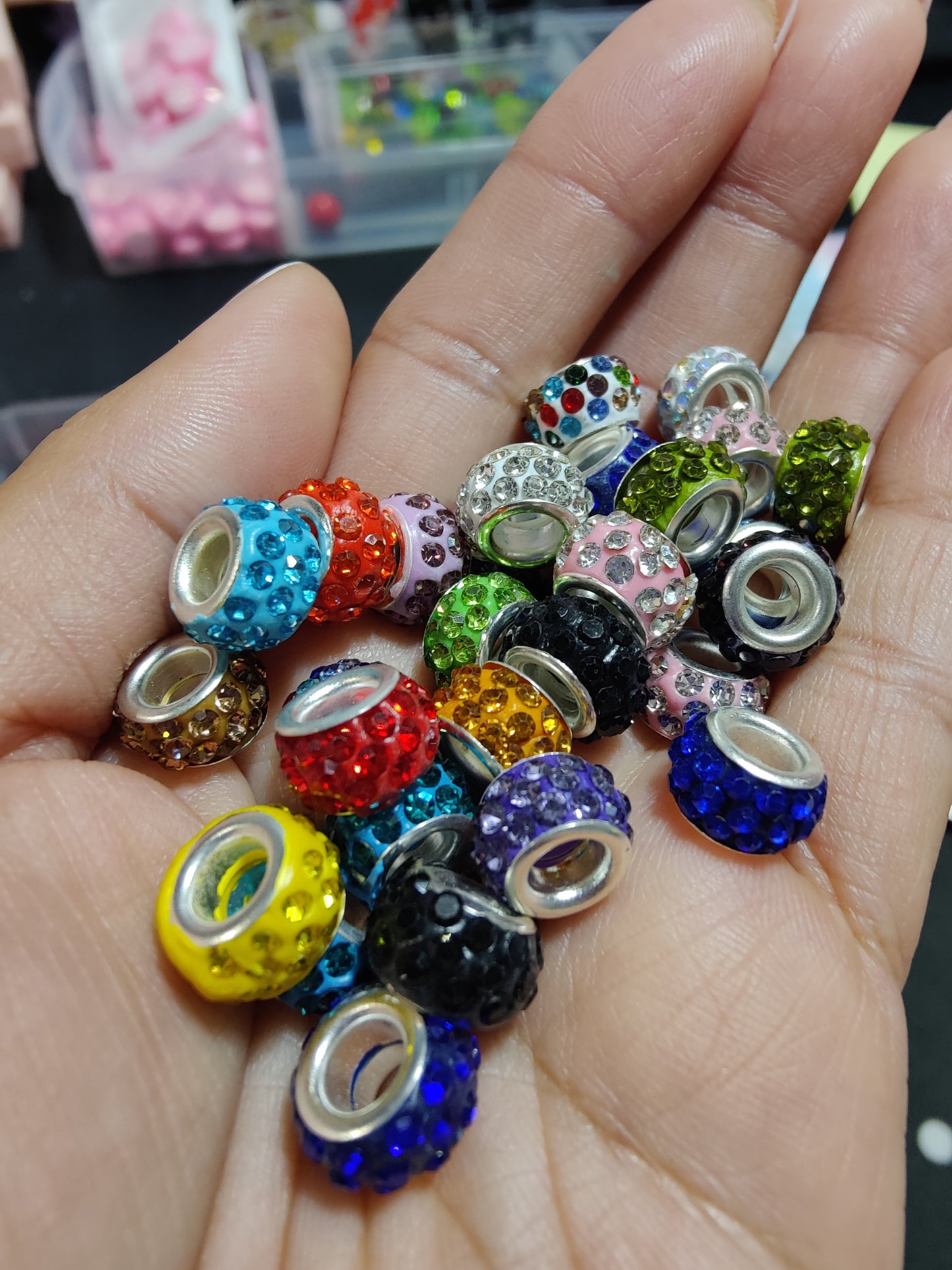 Rhinestone spacers