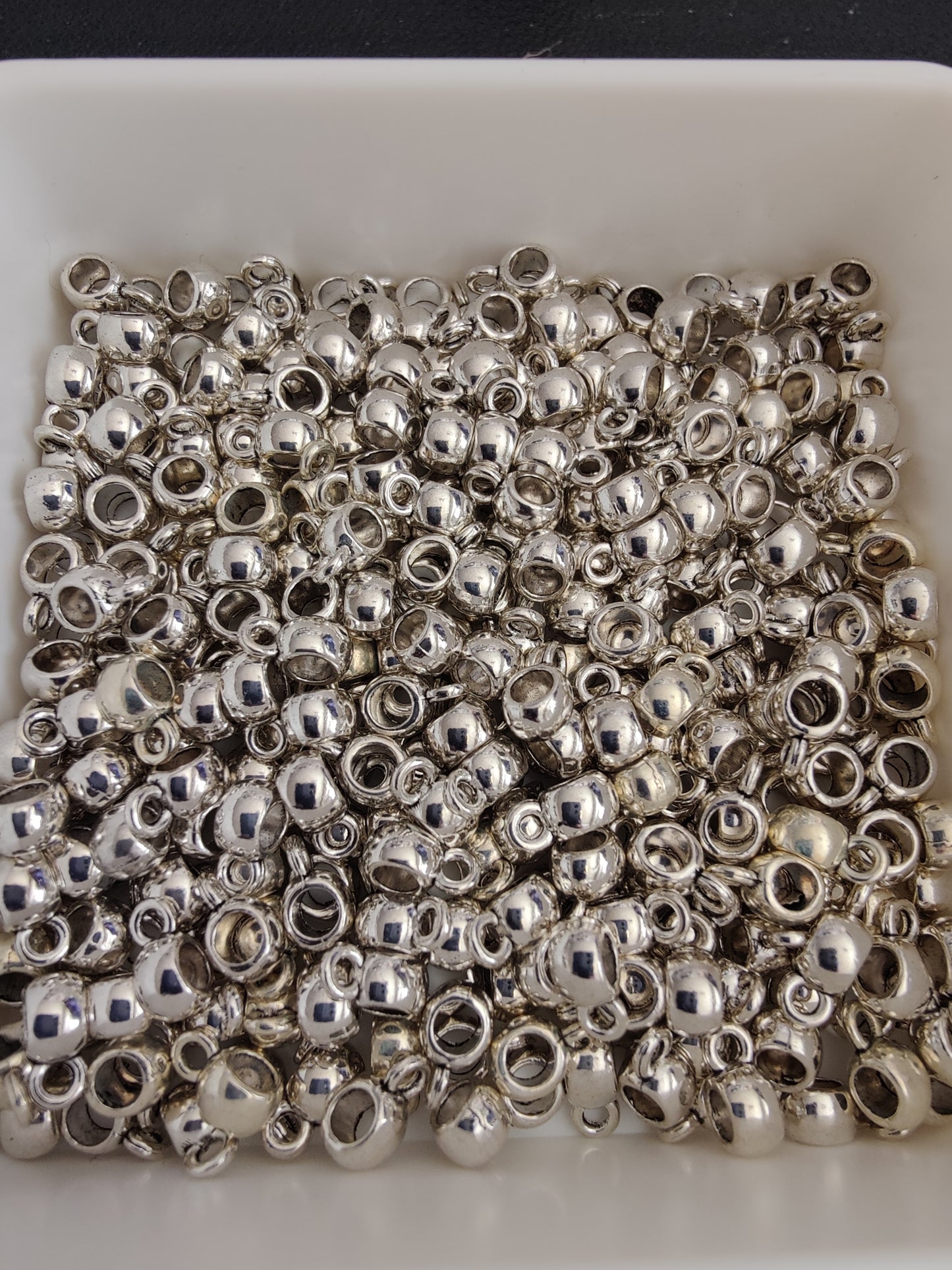 Silver Bail Beads