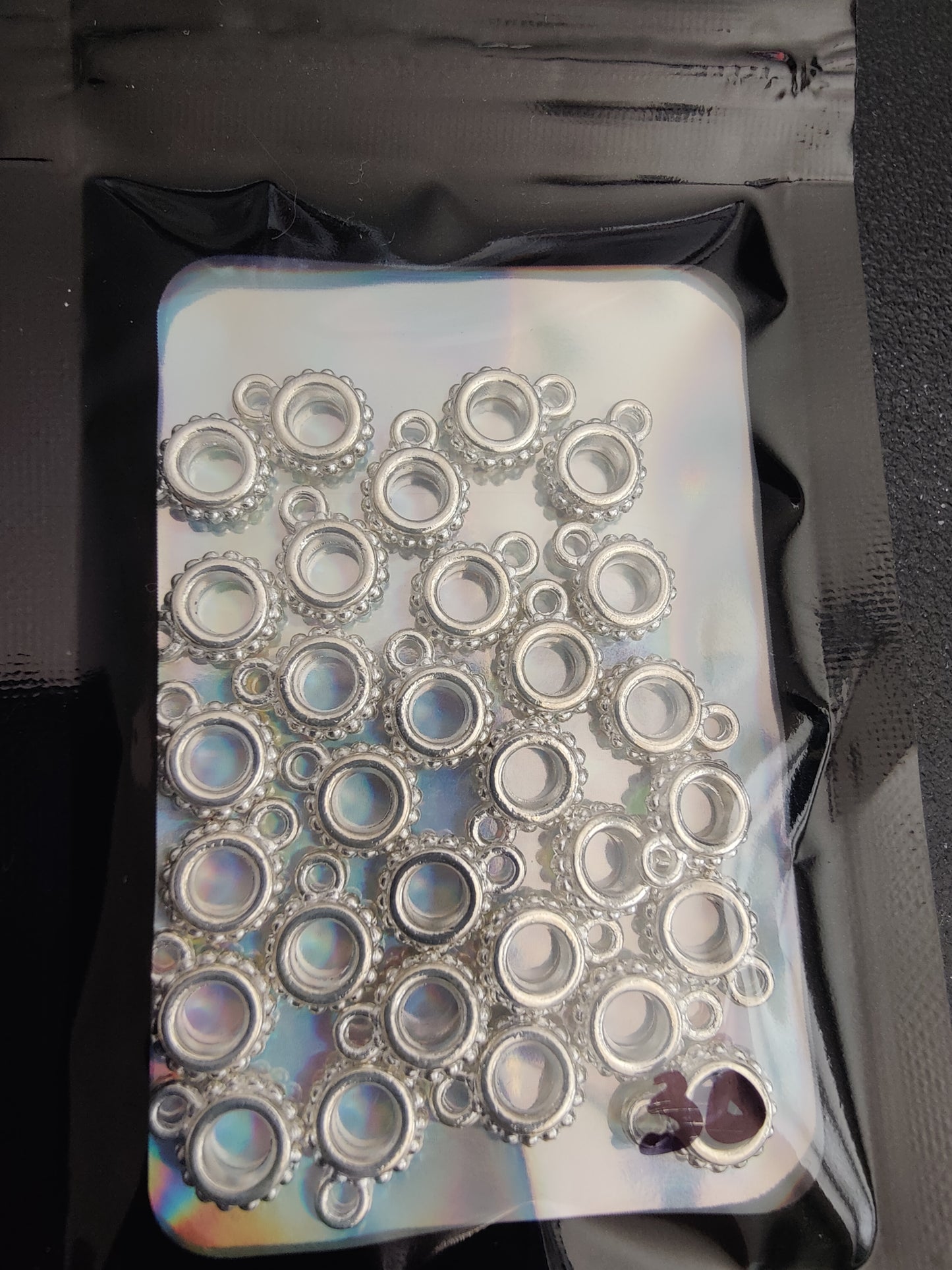 Silver Bail Beads