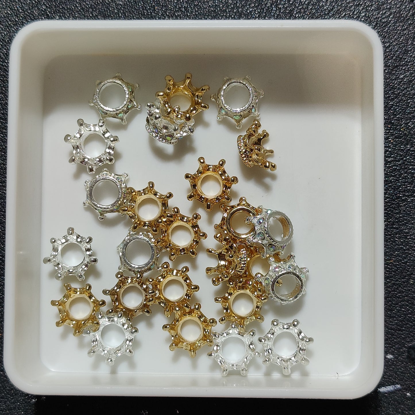 Gold and Silver Spacers