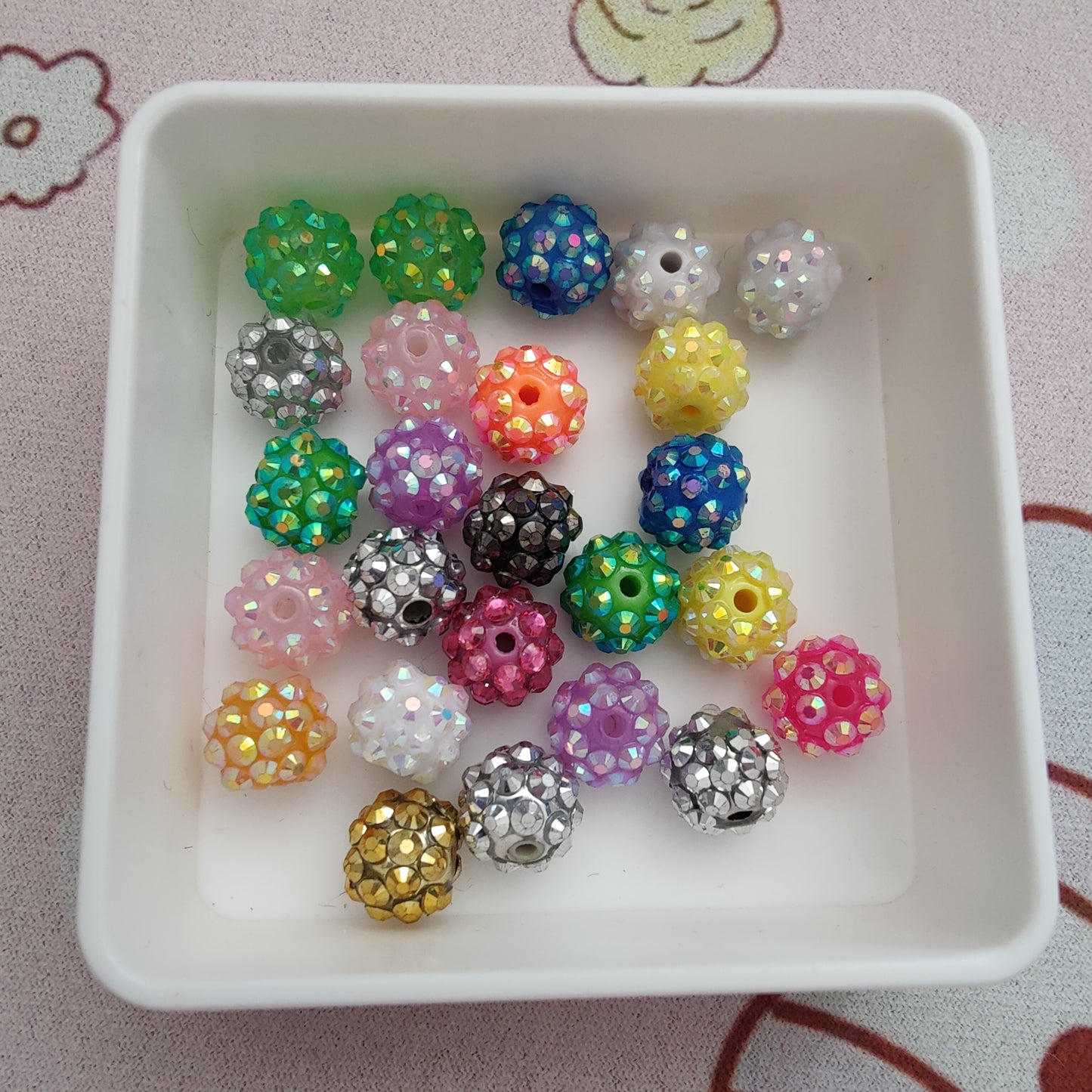 12mm Rhinestone Beads