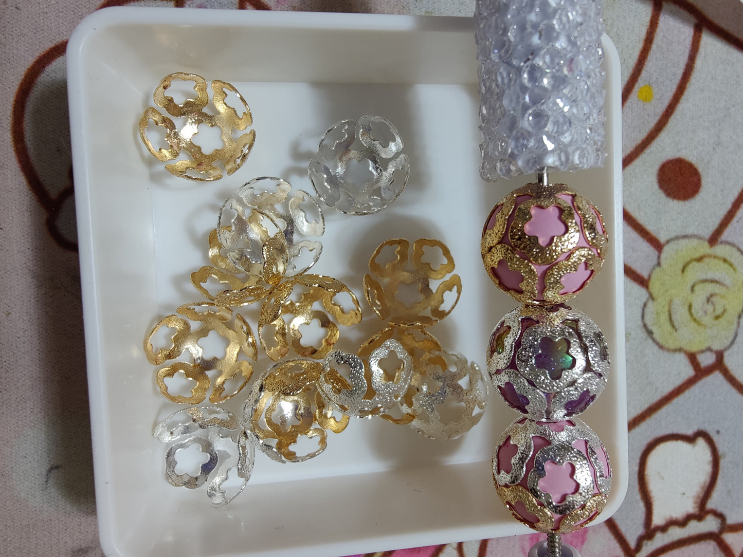 Bead Caps - Heart, Star and Floral