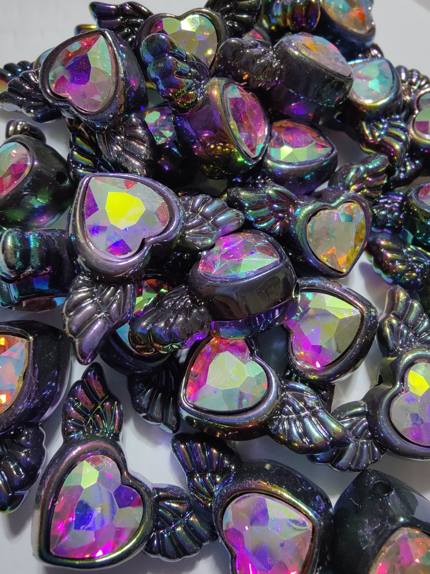 Heart and Wings Bead