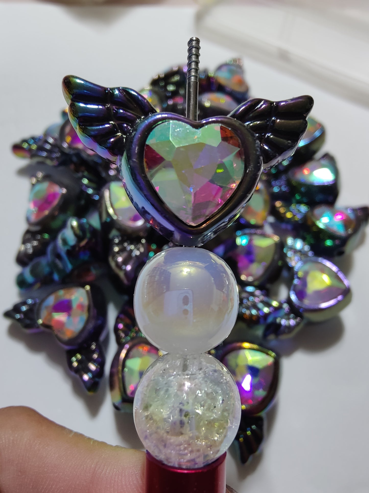 Heart and Wings Bead