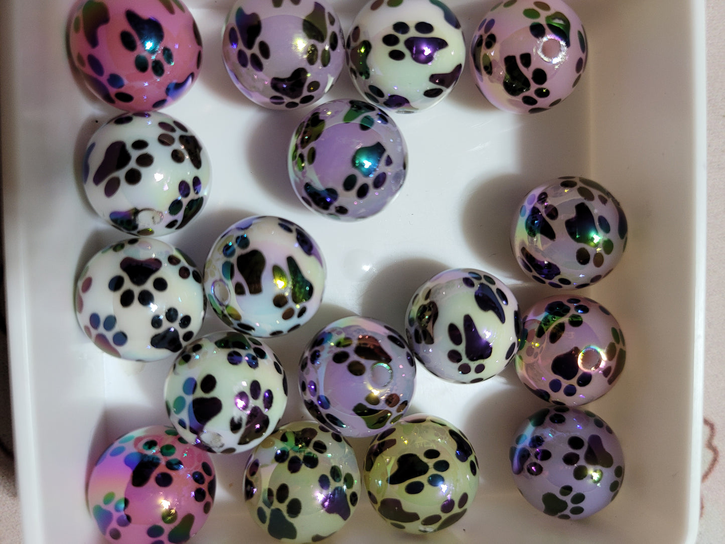 16mm Dog Paw Bead