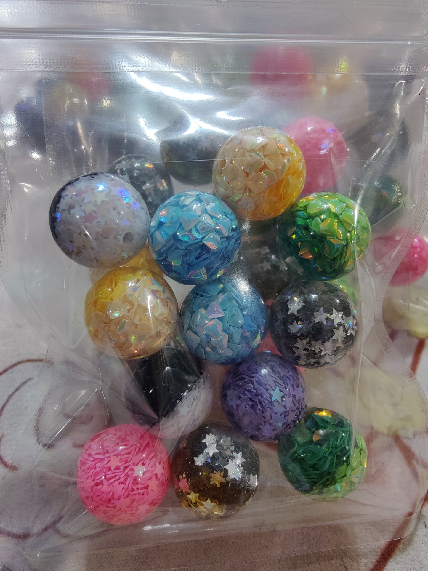 16mm Clear Confetti 1