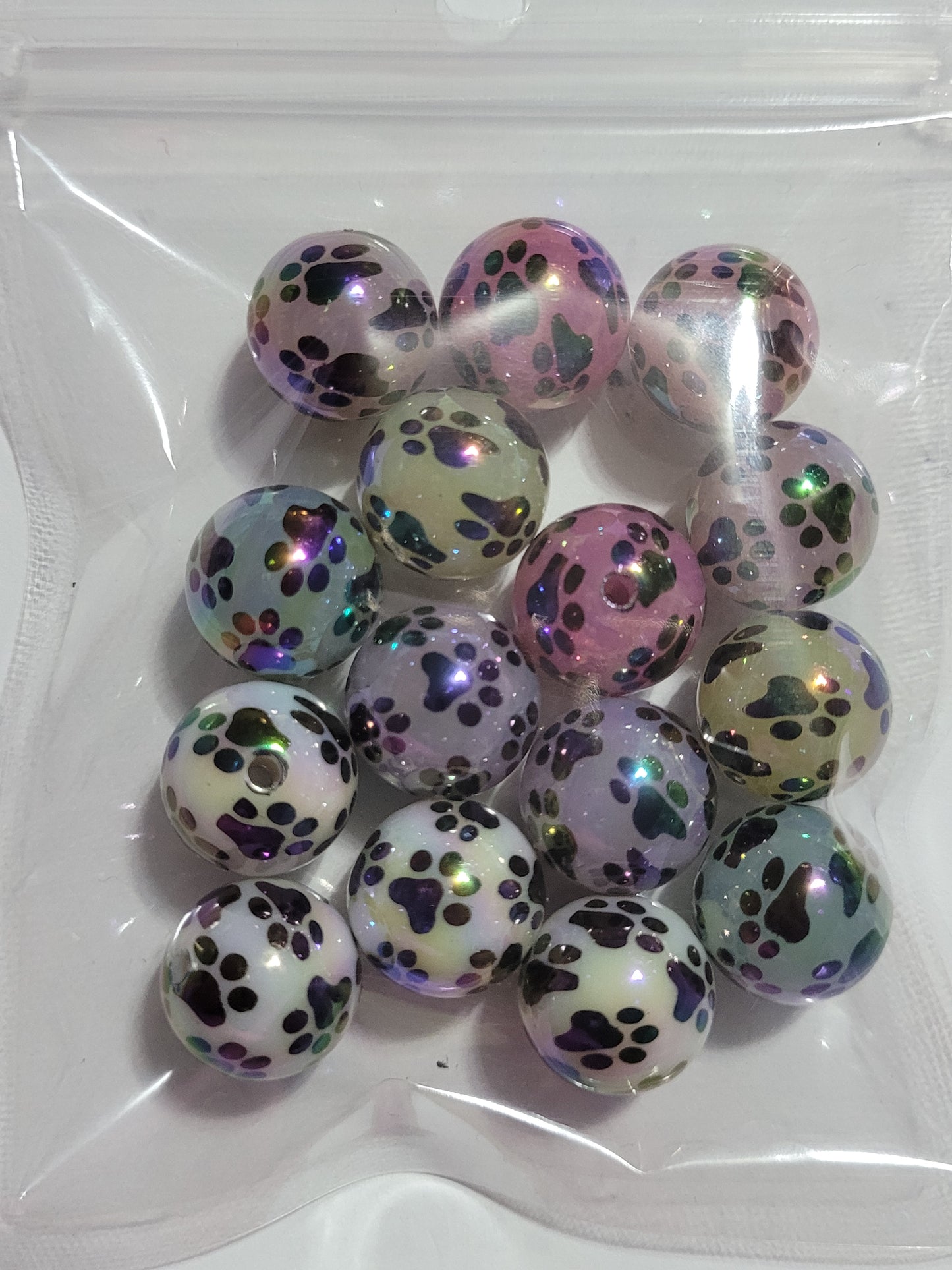 16mm Dog Paw Bead