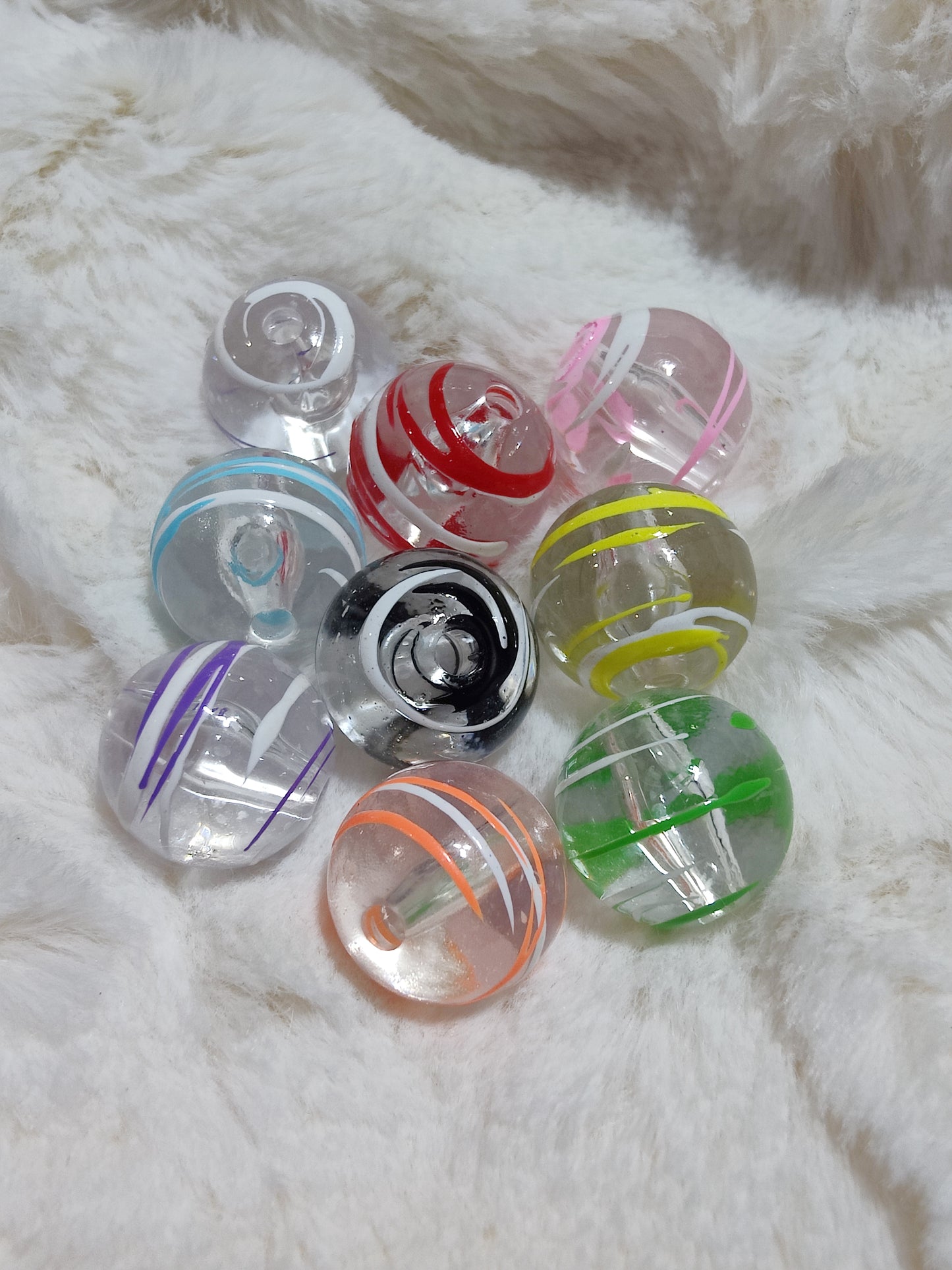16mm Hand Painted Swirl