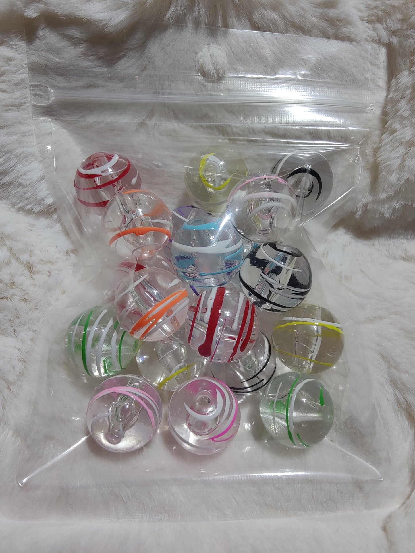 16mm Hand Painted Swirl