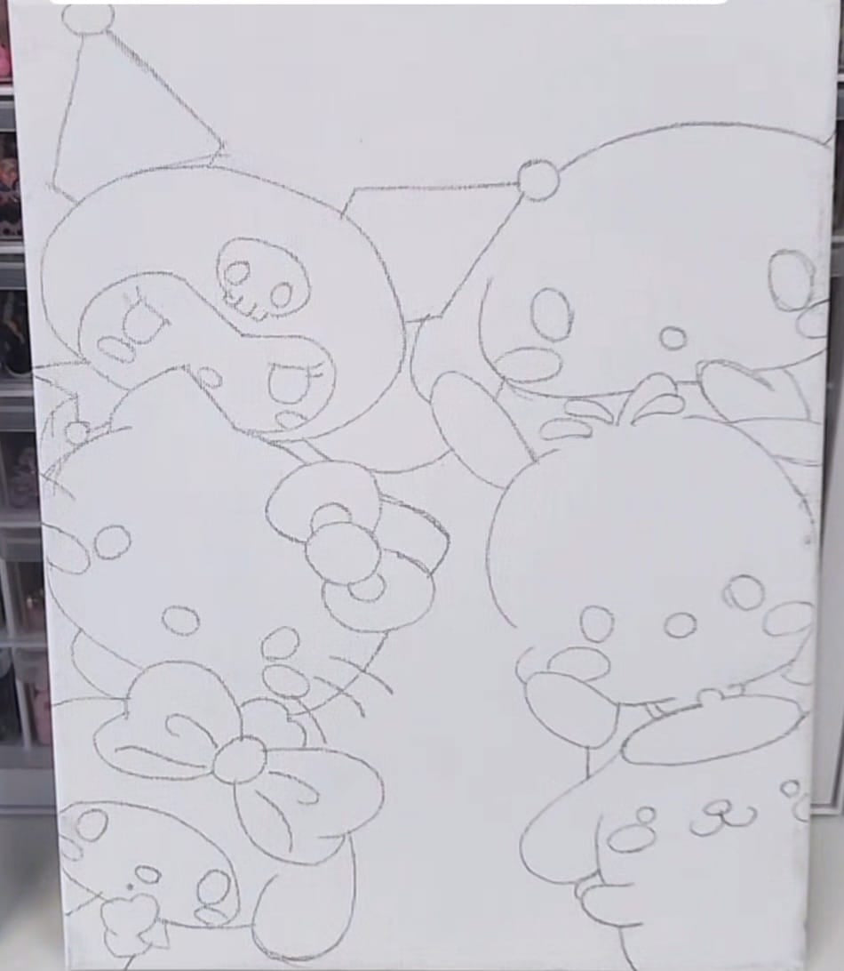 Sanrio Family Paint Session