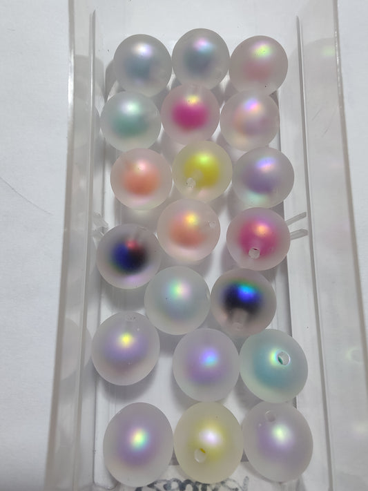 16mm Double Layer Round Frosty