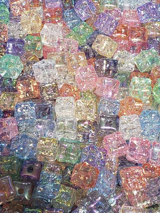 10mm  Ice Cube beads