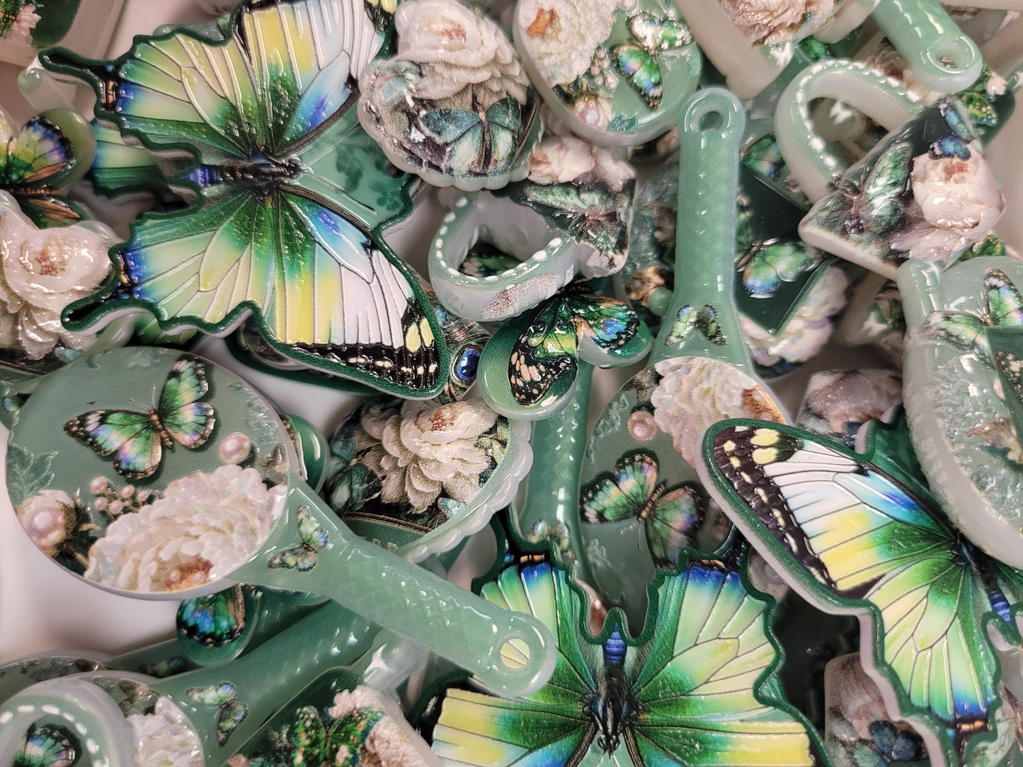 Green Butterfly Bead Mix