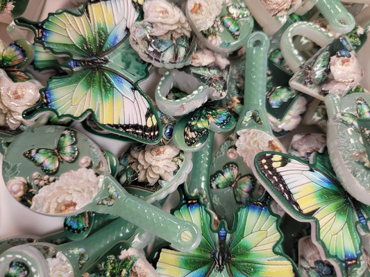 Green Butterfly Bead Mix