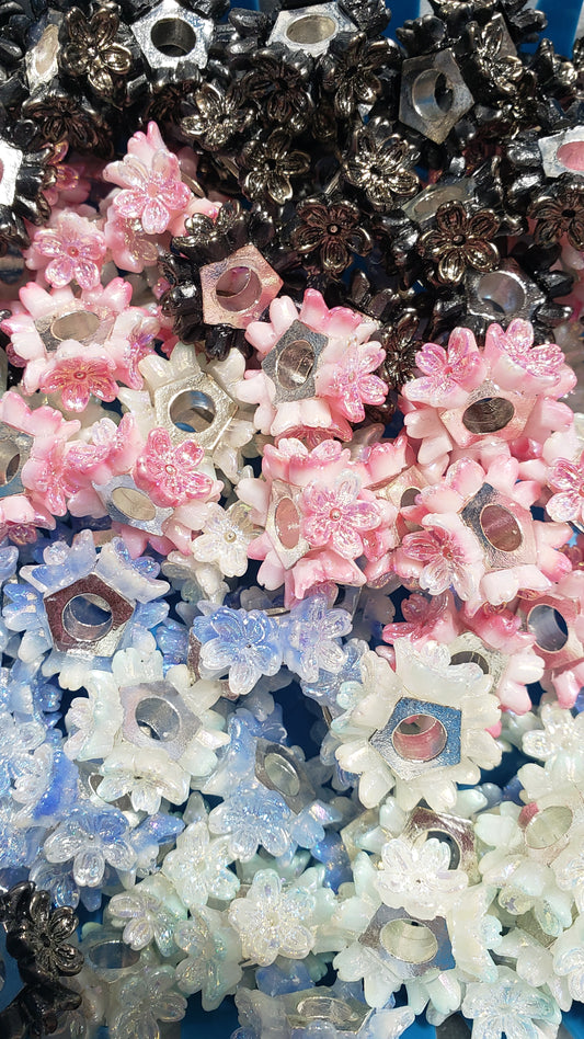Flower Spacers Fancy Metal