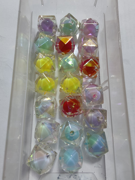 16mm Double Layer Pastel Cube