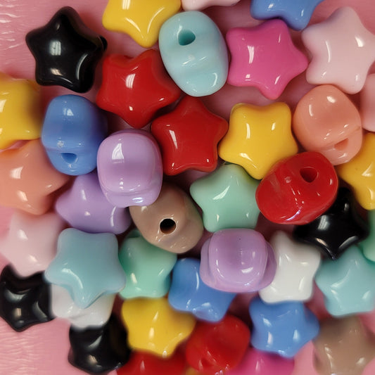 Multi Color Star Beads
