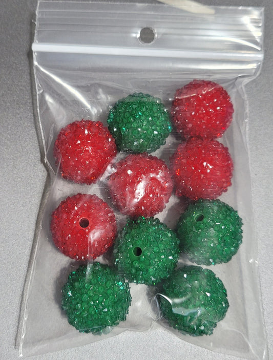 20mm Green Red Sugar